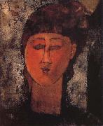 Amedeo Modigliani Girl with Braids oil painting